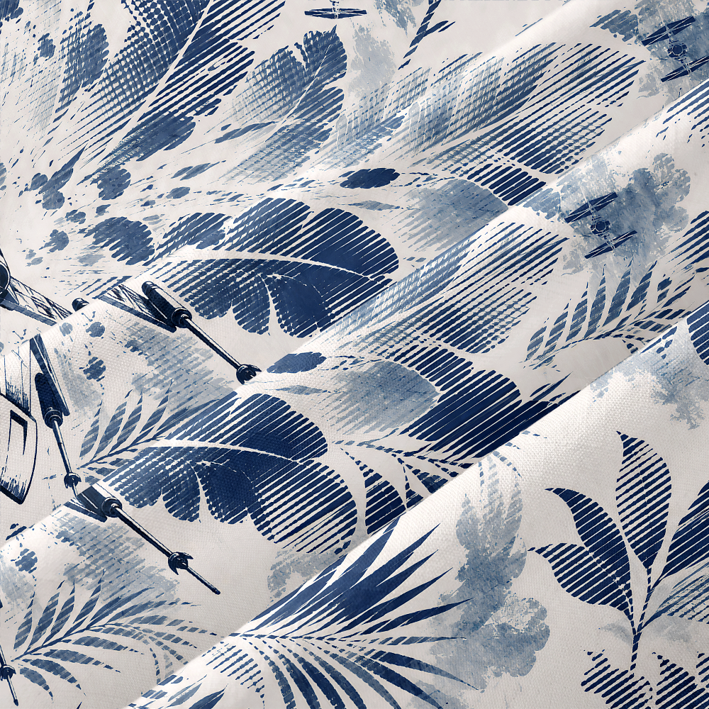 Tropical Dogfight Button Up Pocket Shirt