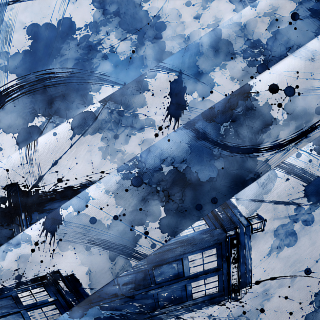 Temporal Drift Watercolor Button Up Pocket Shirt