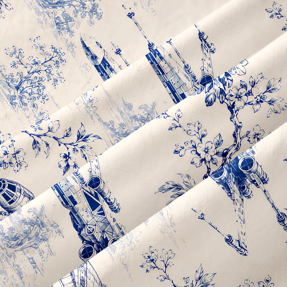 Celestial Blueware Button Up Pocket Shirt