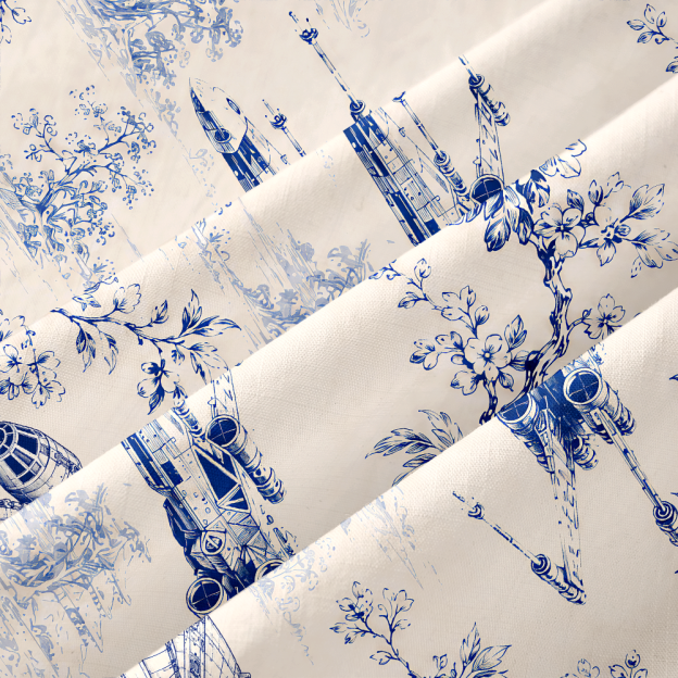 Celestial Blueware Button Up Pocket Shirt