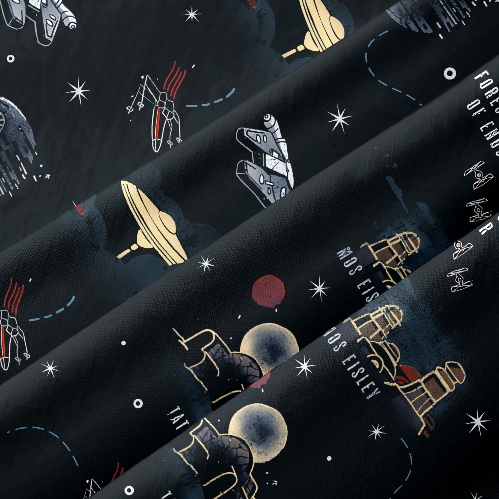 Space War Map Button Up Pocket Shirt