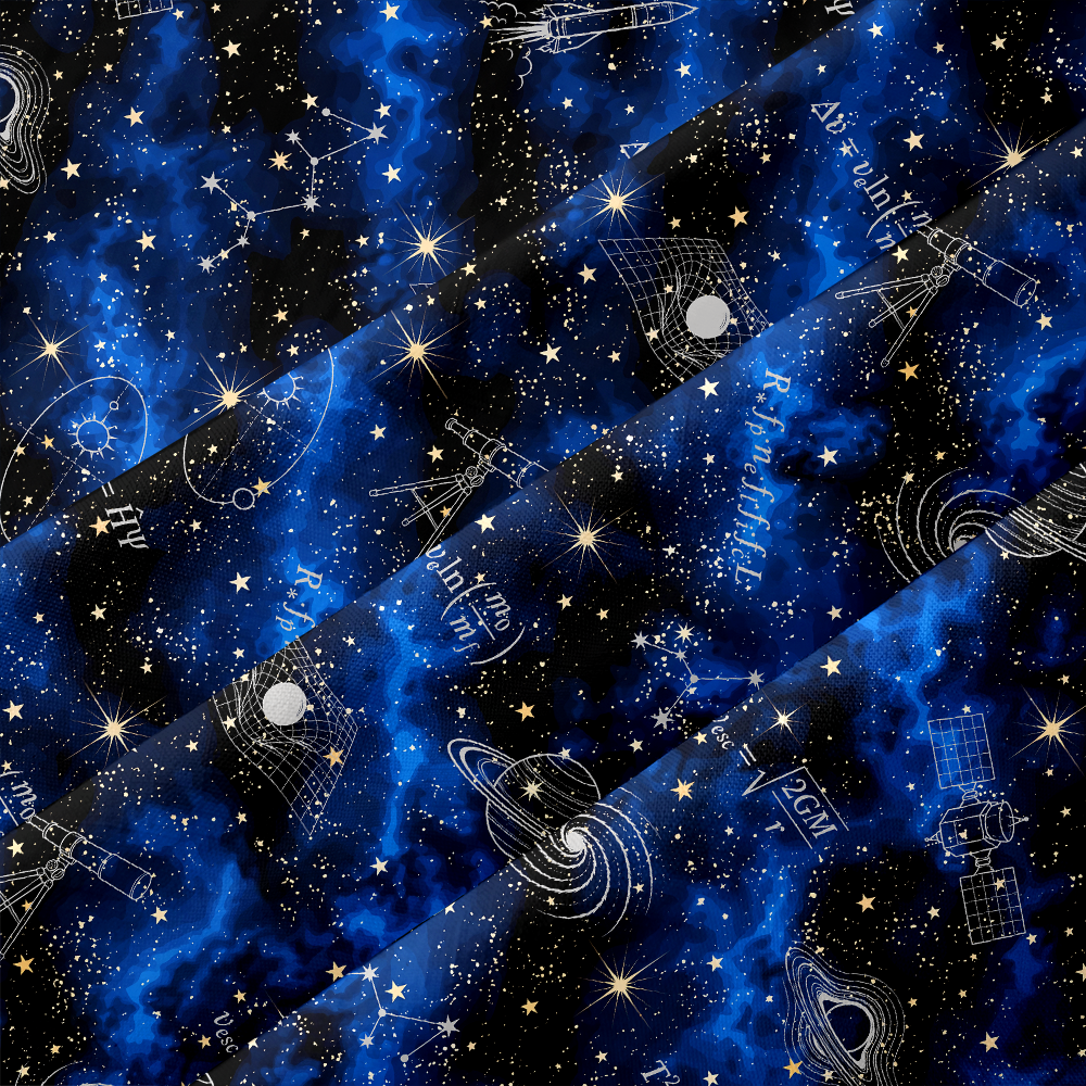 Nebula Space Astrophysics Constellation Button Up Pocket Shirt