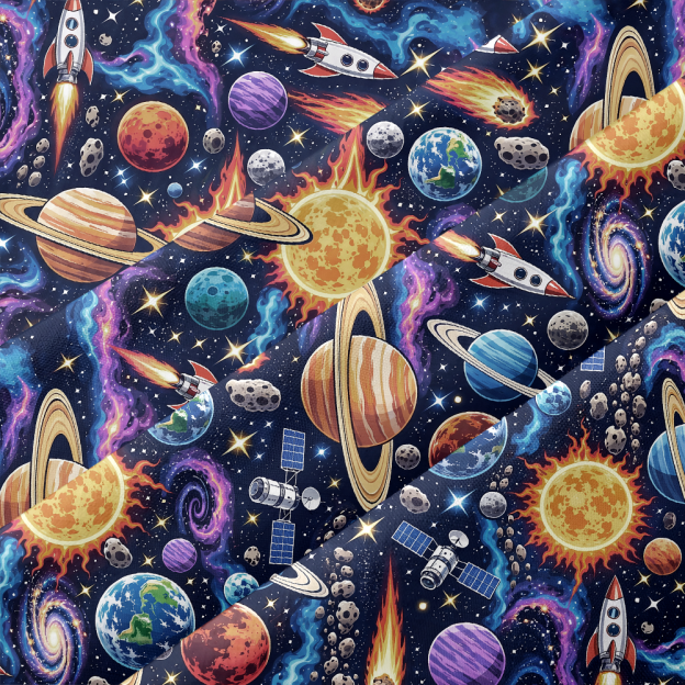 Outer Space Galaxy Button Up Pocket Shirt