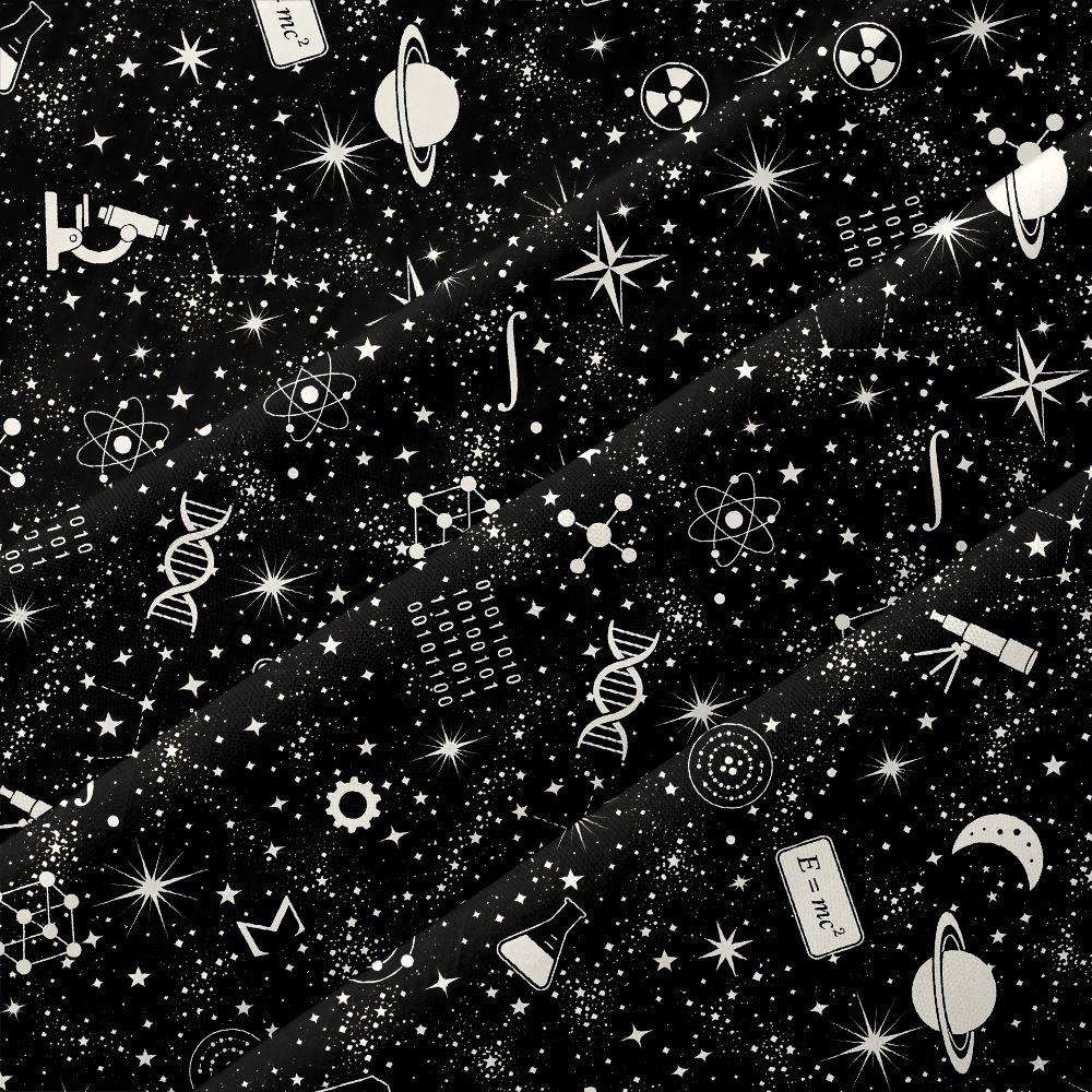 Scientific Cosmos Line Drawing Button Up Pocket Shirt