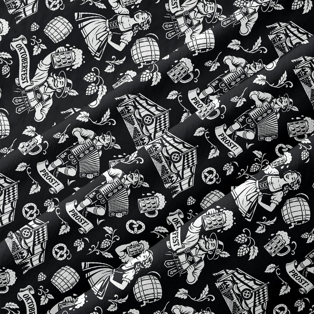 Bavarian Beer Festival Seamless Button Up Pocket Shirt
