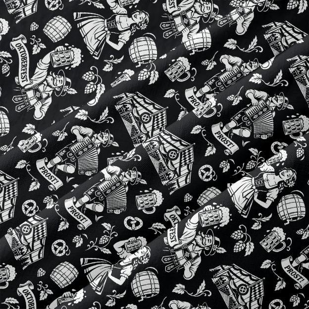 Bavarian Beer Festival Seamless Button Up Pocket Shirt