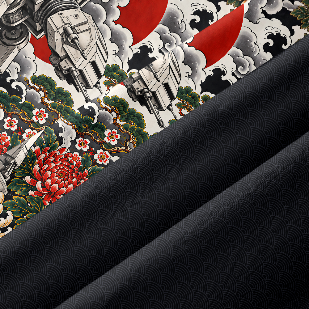 Ukiyo-E Wave Walker Series Button Up Pocket Shirt