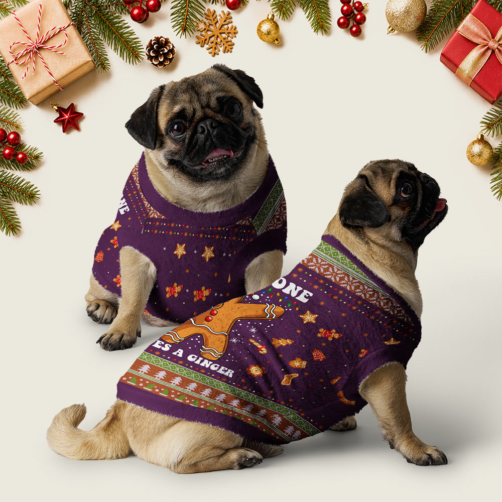 Gingerbread Dabbing Dance Geek Christmas Ugly Pet Sweater