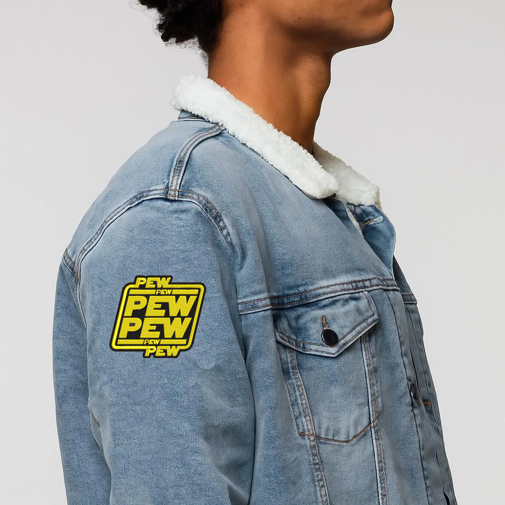 PEW PEW PEW Funny Geek Embroidered Patch