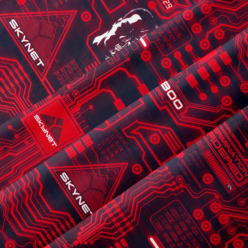 Skynet Circuit Board Button Up Pocket Shirt