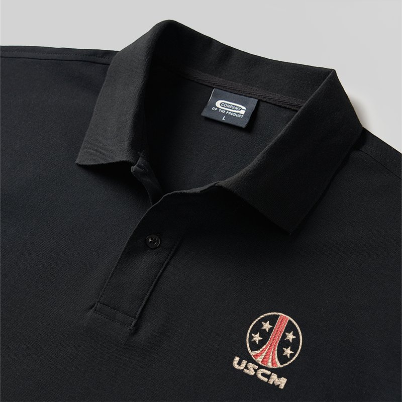 USCM Geek Embroidered Polo Shirt
