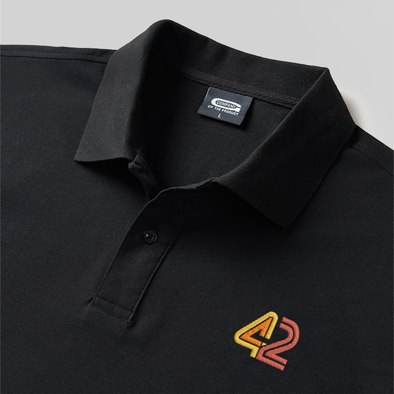 42 Geek Embroidered Polo Shirts