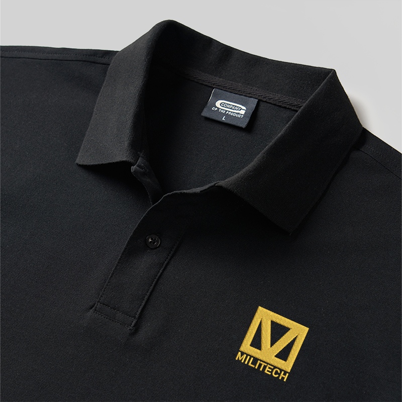 Militech Uniform Geek Embroidered Polo Shirts