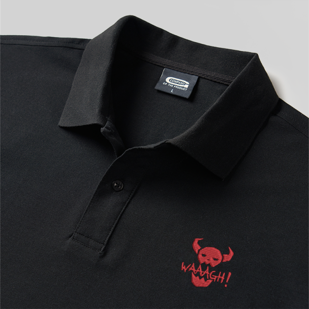Waaagh Geek Embroidered Polo Shirts