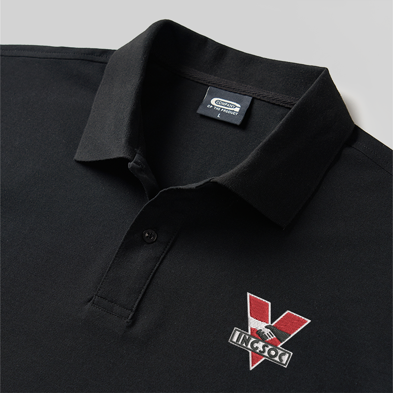 1984 INGSOC Geek Embroidered Polo Shirts