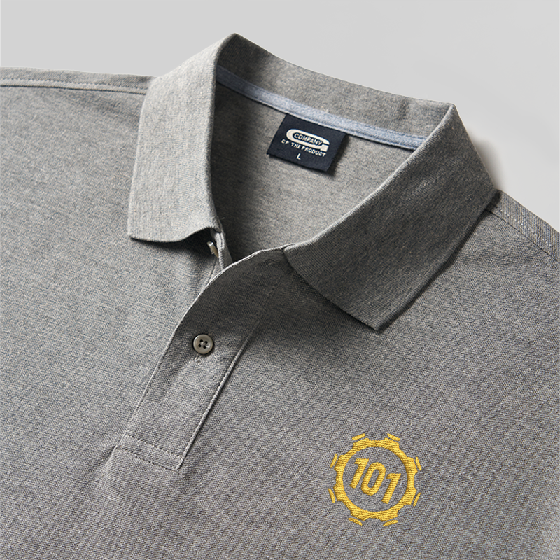 Shelter 101 Geek Embroidered Polo Shirts