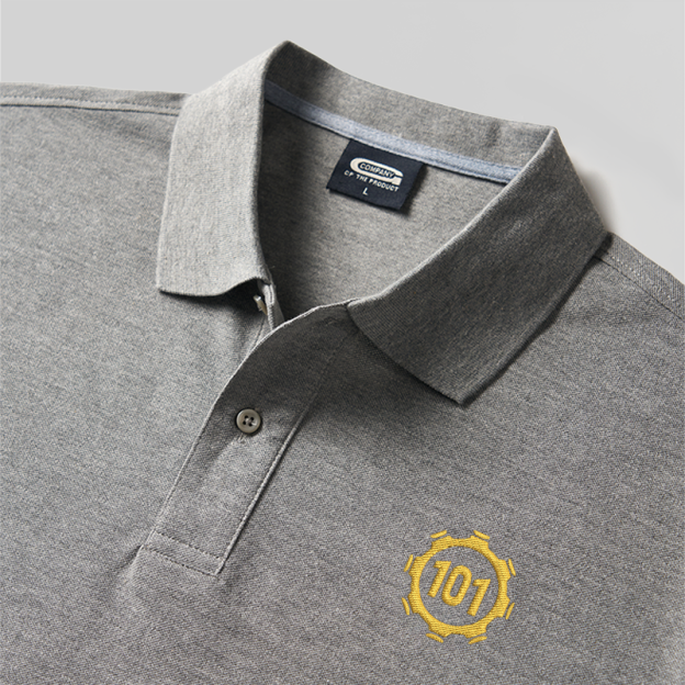 Shelter 101 Geek Embroidered Polo Shirts
