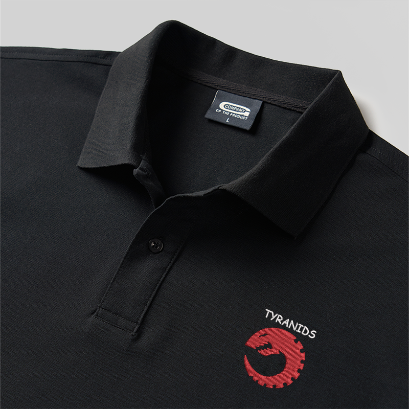 The Tyranids Geek Embroidered Polo Shirts