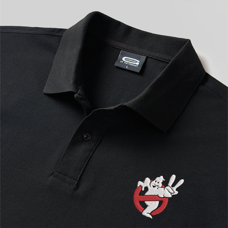 Ghostbusters Geek Embroidered Polo Shirts
