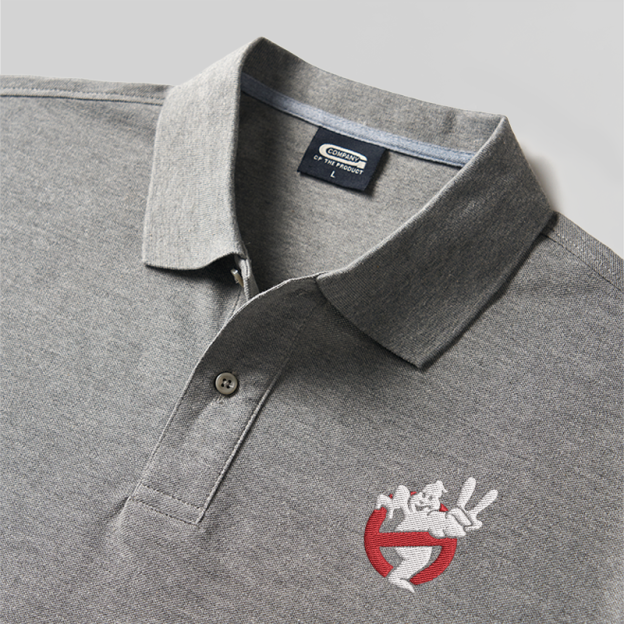 Ghostbusters Geek Embroidered Polo Shirts