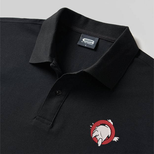 Ghost Escape Geek Embroidered Polo Shirts