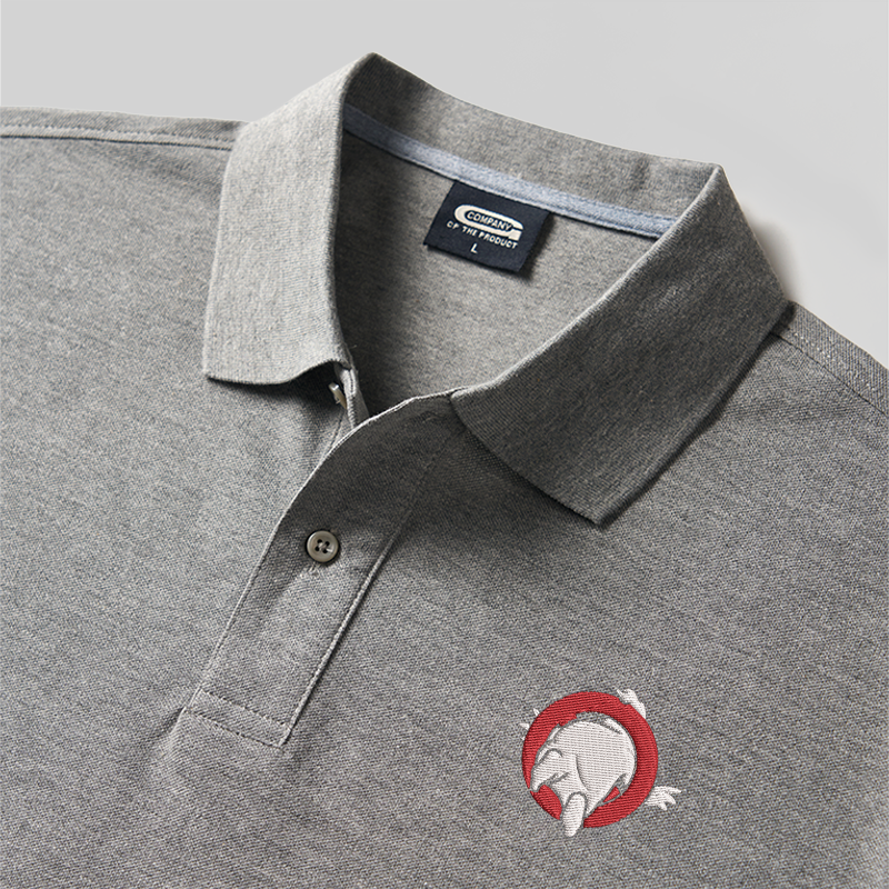 Ghost Escape Geek Embroidered Polo Shirts