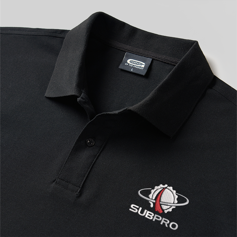 SUBPRO Geek Embroidered Polo Shirts