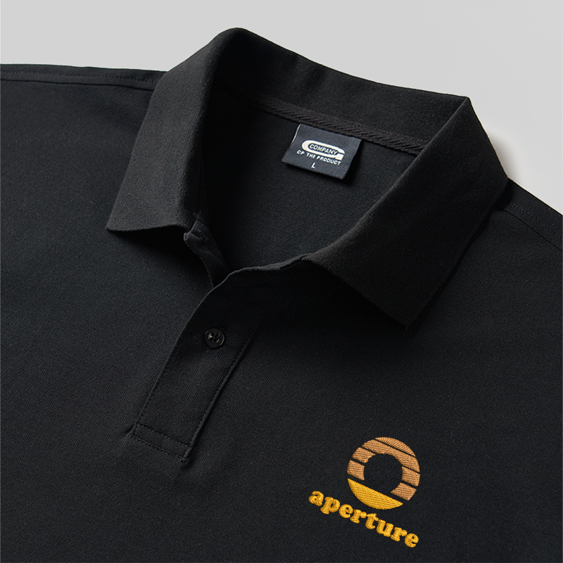 Aperture Geek Embroidered Polo Shirts