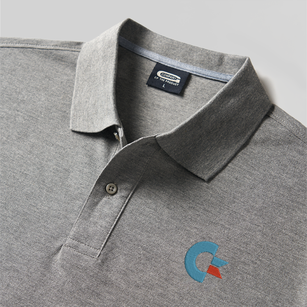 Commodore Geek Embroidered Polo Shirts