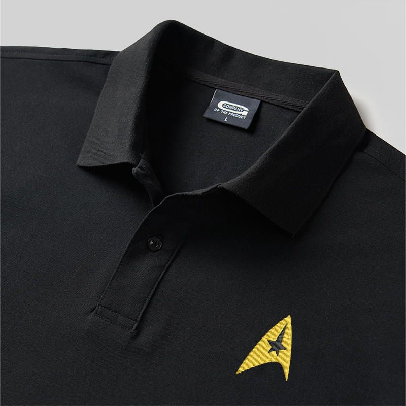 Boldly Go Geek Embroidered Polo Shirts