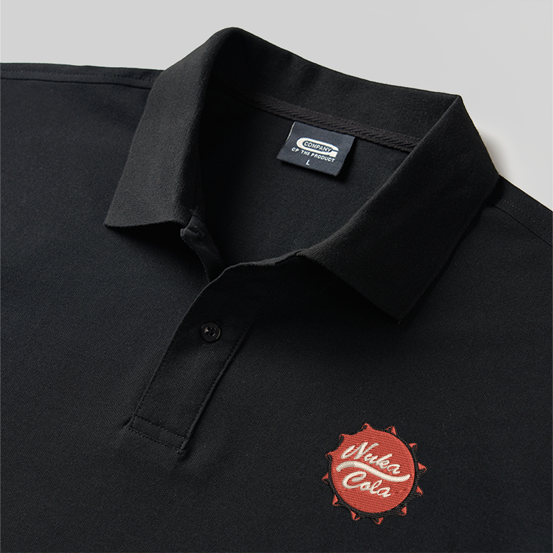 Nuka-Cola Geek Embroidered Polo Shirts