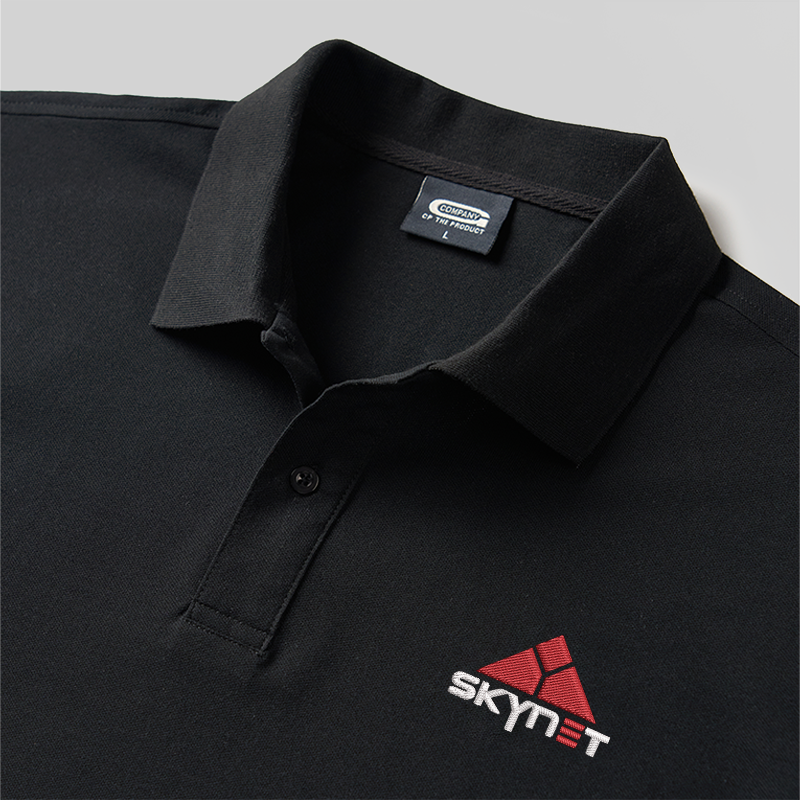 Skynet Core Geek Embroidered Polo Shirts