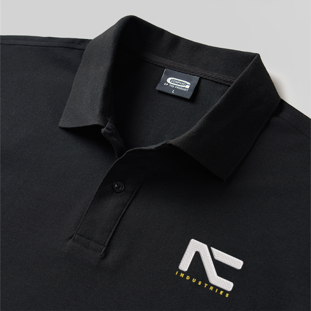 Night City Industries Geek Embroidered Polo Shirts