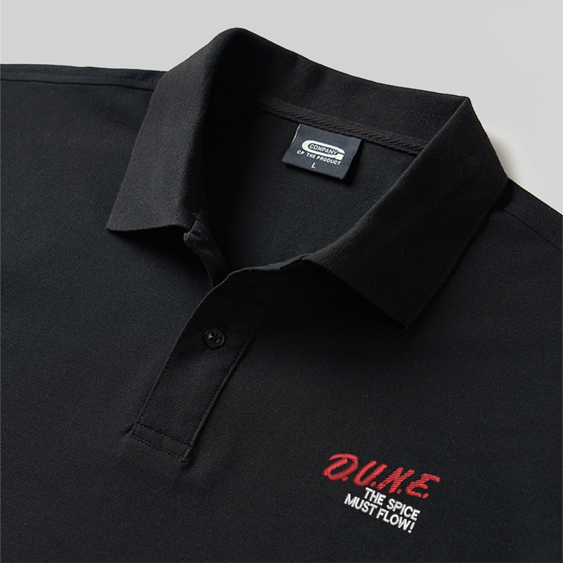 The Spice Must Flow Geek Embroidered Polo Shirts