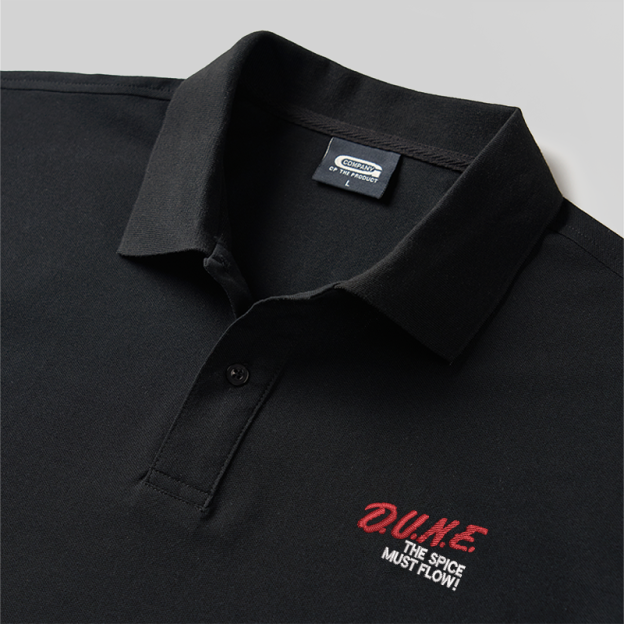 The Spice Must Flow Geek Embroidered Polo Shirts
