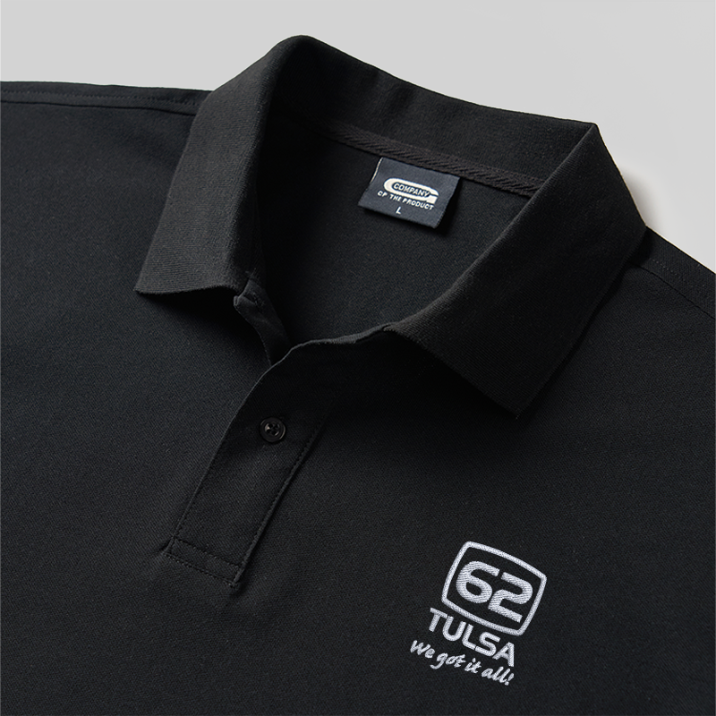 62 Tulsa Geek Embroidered Polo Shirts