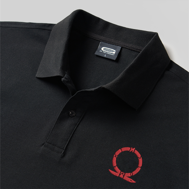 Omega Classic Geek Embroidered Polo Shirts