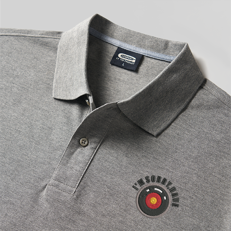 HAL 9000 Geek Embroidered Polo Shirts