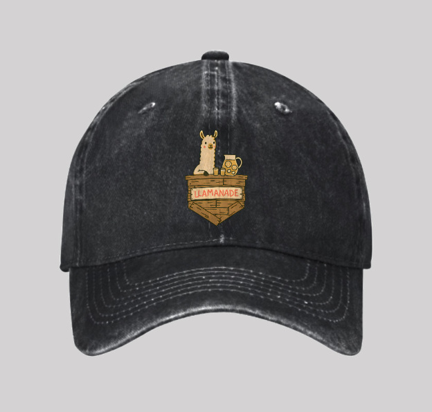 Llamanade Geek Washed Vintage Baseball Cap