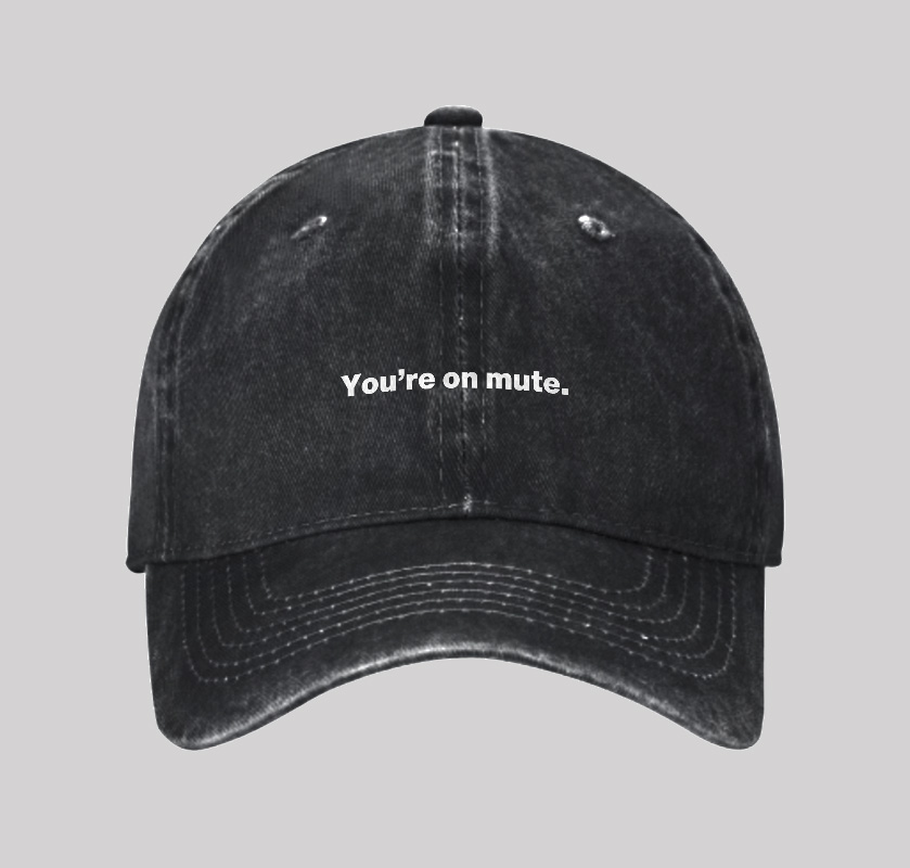 You're on Mute Geek Washed Vintage Baseball Cap