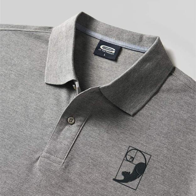Fibonacci's Cat Geek Embroidered Polo Shirts