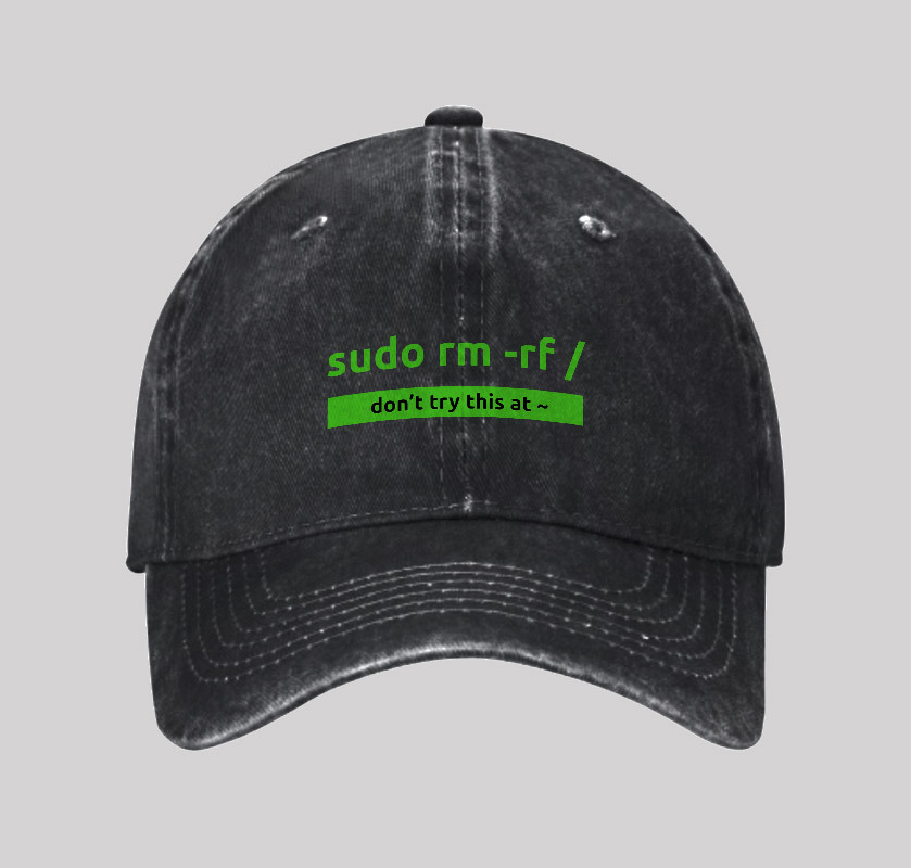 Geeksoutfit Sudo Linux Programming Command Geek Washed Vintage Baseball Cap for Sale