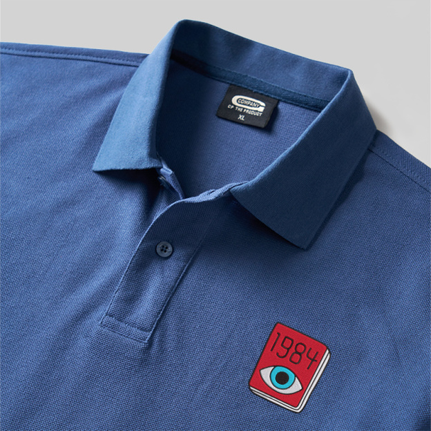 1984 Eye Geek Embroidered Polo Shirts