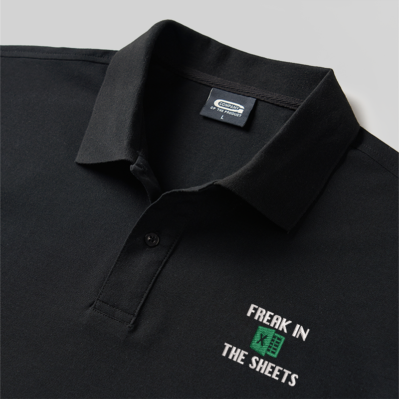 Freak In The Sheets Geek Embroidered Polo Shirt