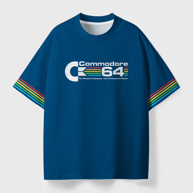 Commodore 64 Geek Eco Oversized Graphic Tees