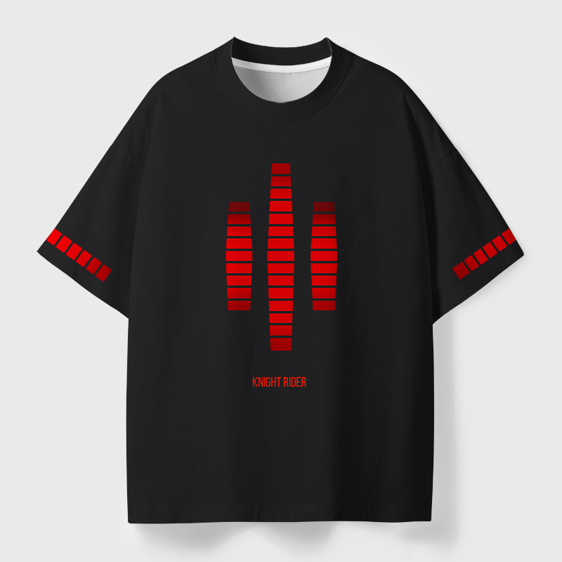 Knight Rider Voice Box Geek Eco Oversized Graphic Tees