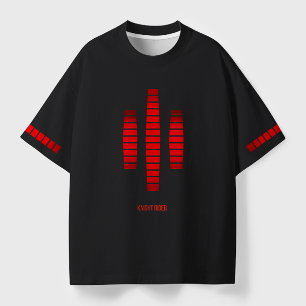 Knight Rider Voice Box Geek Eco Oversized Graphic Tees