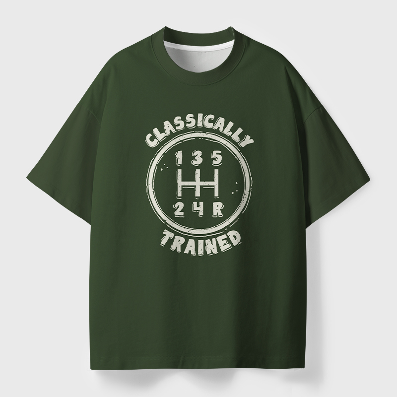 Classically Trained Geek Eco Oversized Graphic Tees