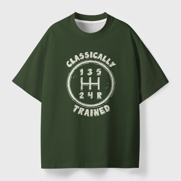 Classically Trained Geek Eco Oversized Graphic Tees