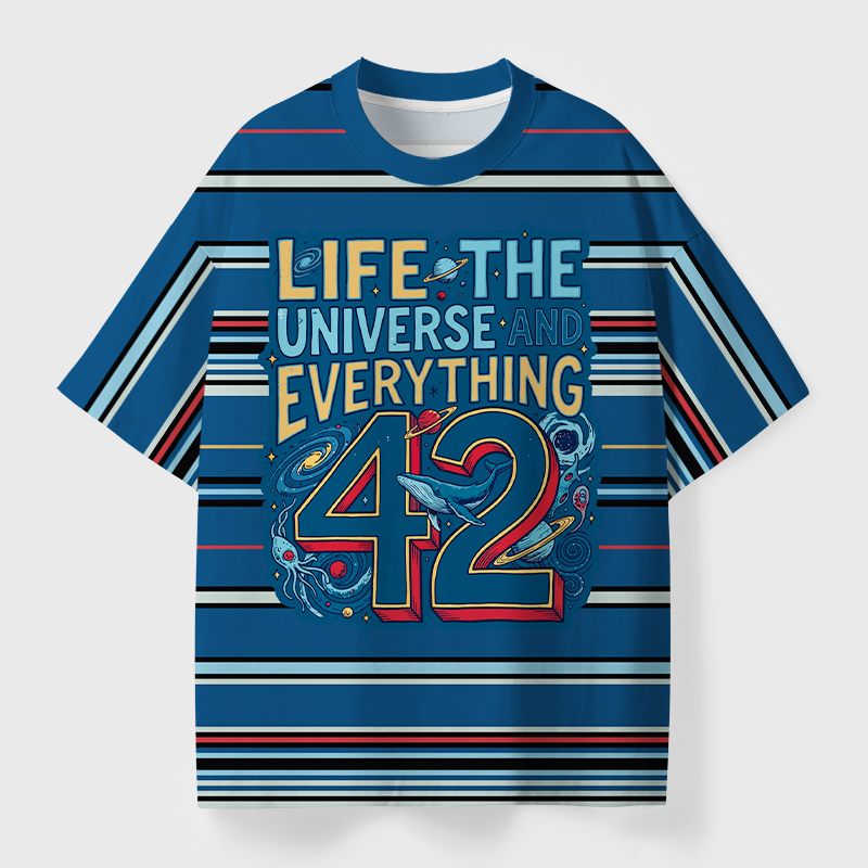 The Answer Geek Eco Oversized Graphic Tees